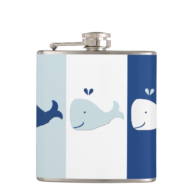 Whale Hip Flask (Front)