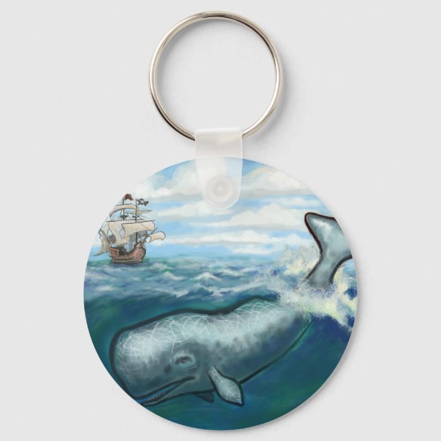 Whale Ho Key Ring (Front)