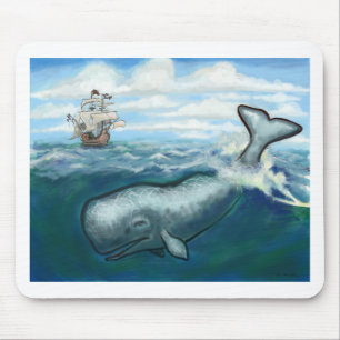 Whale Ho Mouse Pad