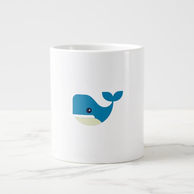 Whale, Humpback, Mammal Large Coffee Mug (Front)