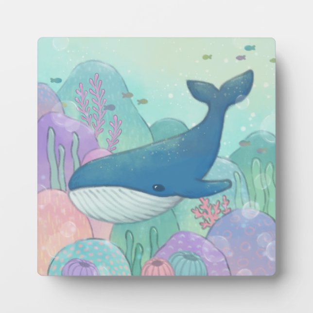 Whale Illustration Plaque (Front)