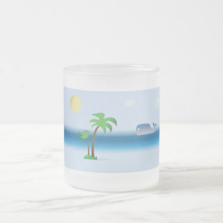 Whale in ocean cool mug