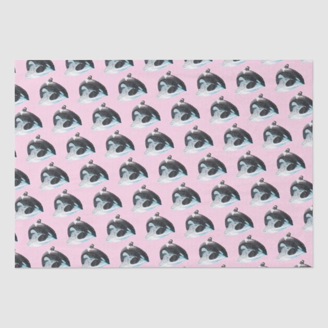 Whale in the Ocean Tissue Paper (Front)