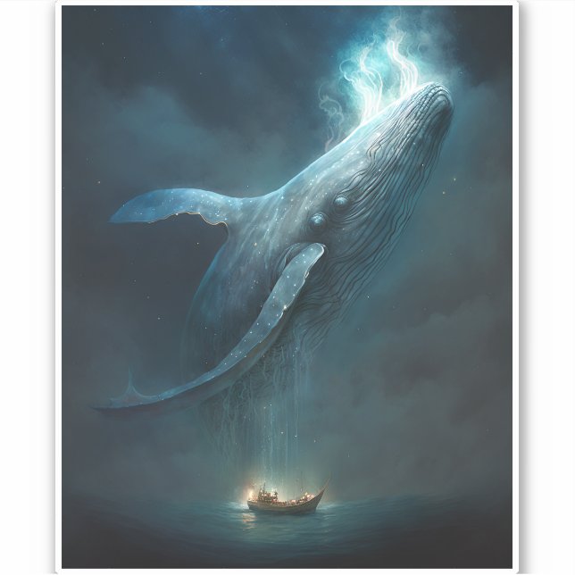 Whale In The Sky Fantasy Art (Front)