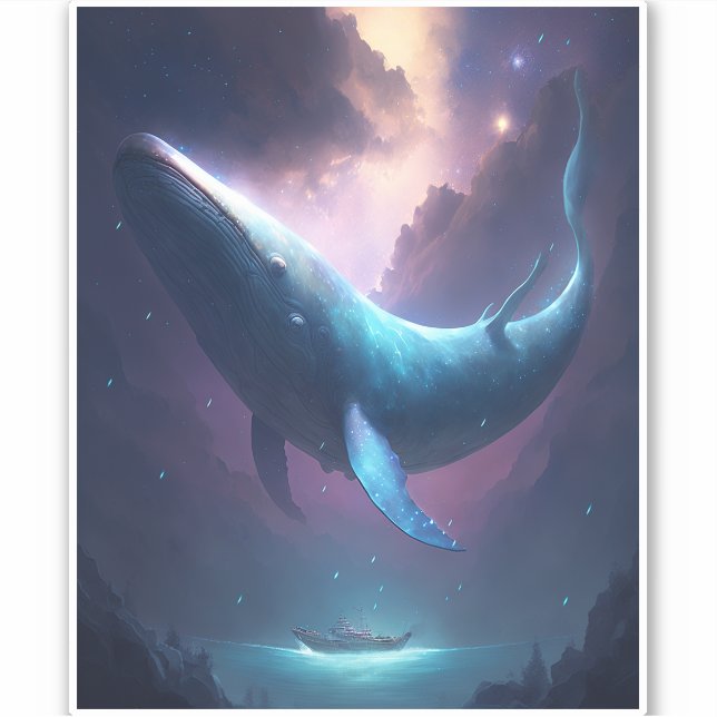 Whale In The Sky Fantasy Art (Front)