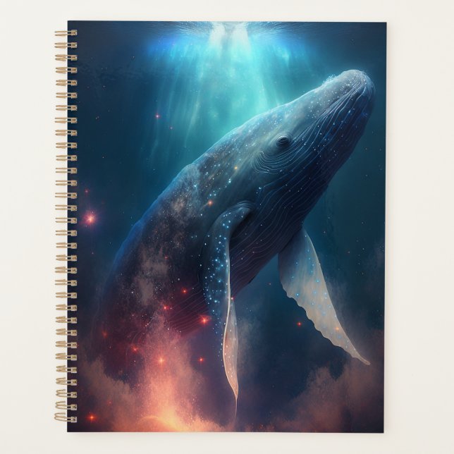 Whale In The Sky Fantasy Art Planner (Front)