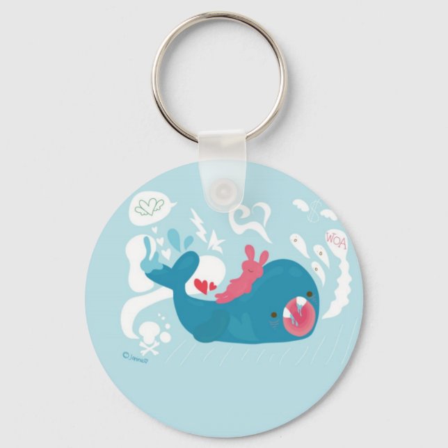 whale!!!!!! key ring (Front)
