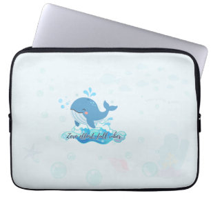 Whale Laptop Sleeve Ocean aesthetic