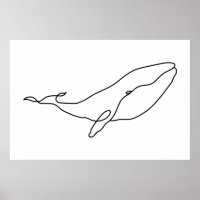 Whale , line art illustration