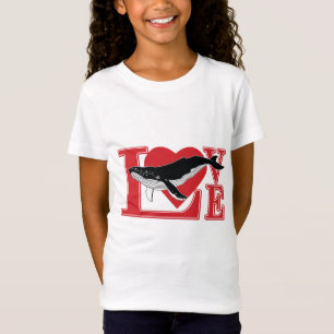 Whale Love Heart T-Shirt