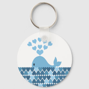 Whale Love Key Ring