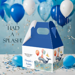 Whale Make a Splash Boys Birthday Favour Box