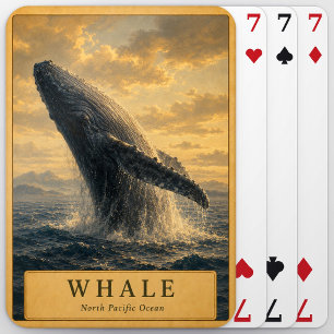 Whale North Pacific VINTAGE Playing Cards