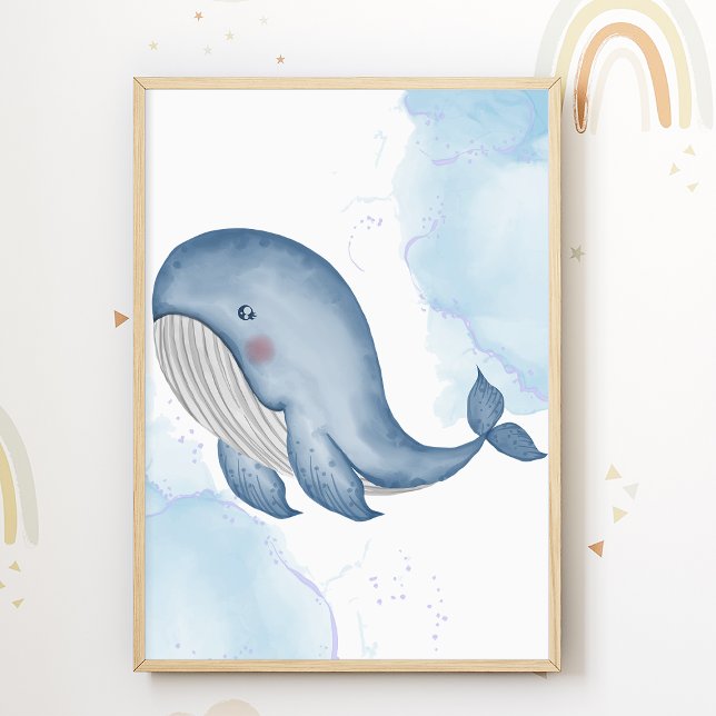 Whale Nursery Poster Sea Animal Kids (Creator Uploaded)