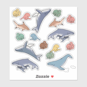 Whale Octopus & Shark
