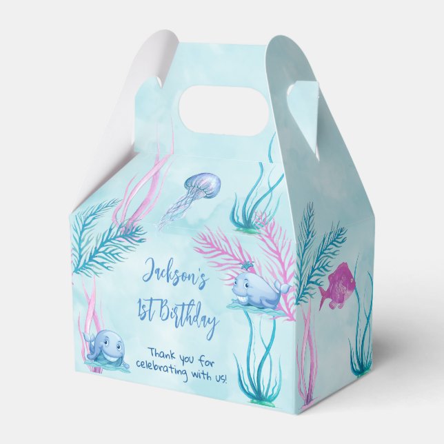 Whale of a Good Time Favour Box (Front Side)