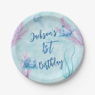 Whale of a Good Time Paper Plate