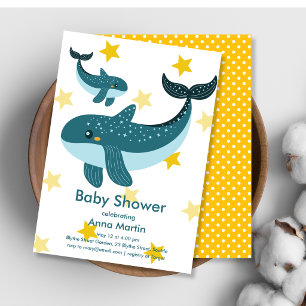 Whale of a Tale Baby Shower Invitation