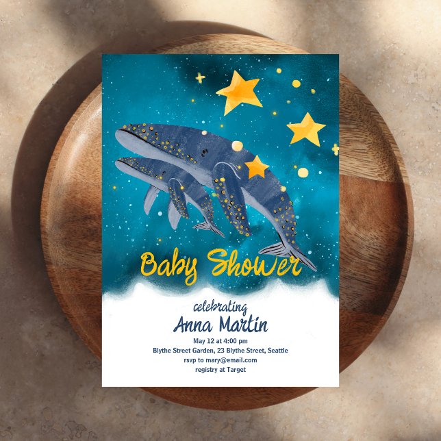 Whale of a Tale Baby Shower Invitation (Creator Uploaded)