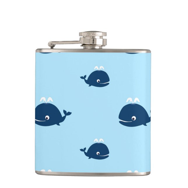 Whale of a Time Hip Flask (Front)