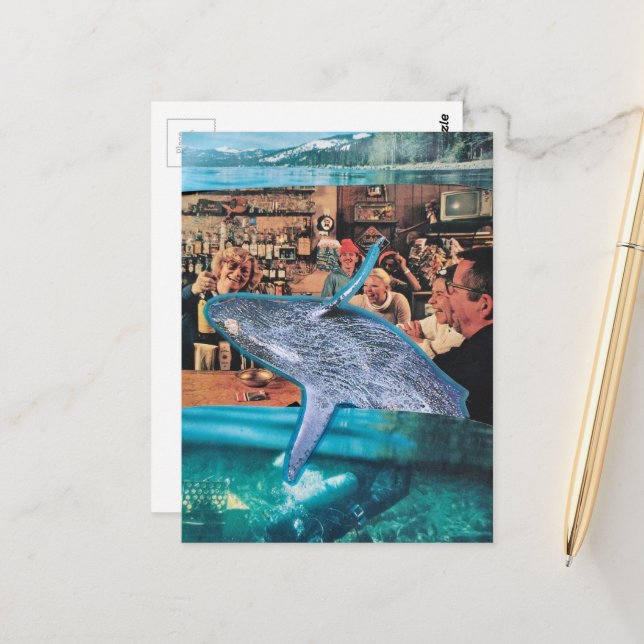Whale of a Time  Postcard (Front/Back In Situ)