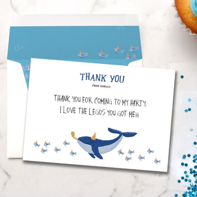 Whale of a Time Thank You Card (Creator Uploaded)