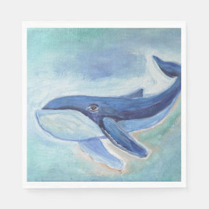 Whale Painting Napkin