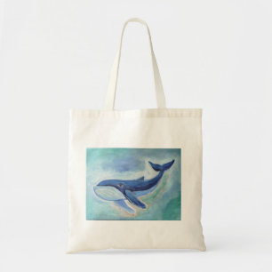 Whale Painting Tote Bag