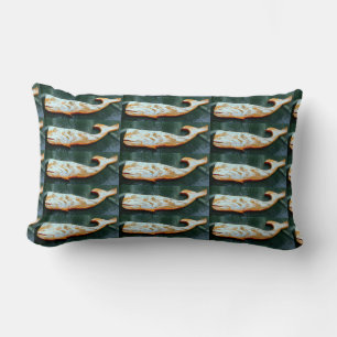 whale pattern pillow
