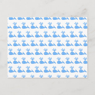 Whale Pattern. Postcard