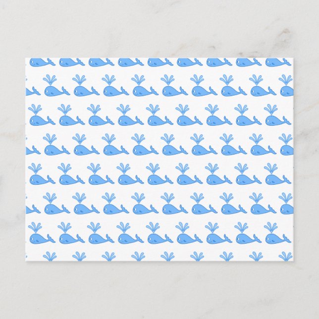 Whale Pattern. Postcard (Front)