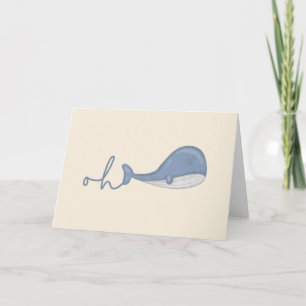 Whale Pun: Oh Whale Note Card