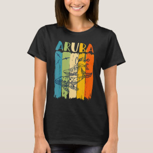 Whale Retro Aruba Caribe Matching Friends Family T-Shirt