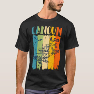 Whale Retro Cancun Mexico Matching Friends Family T-Shirt