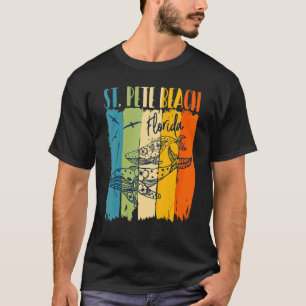 Whale Retro St Pete Beach Florida Matching Friend T-Shirt