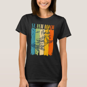 Whale Retro St Pete Beach Florida Matching Friend T-Shirt