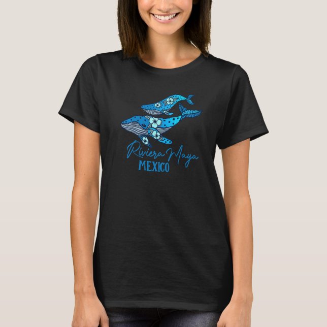Whale Riviera Maya Mexico Matching Family Vacation T-Shirt (Front)