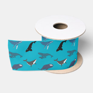 Whale Satin Ribbon