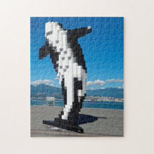 Whale Sculpture Vancouver. Jigsaw Puzzle
