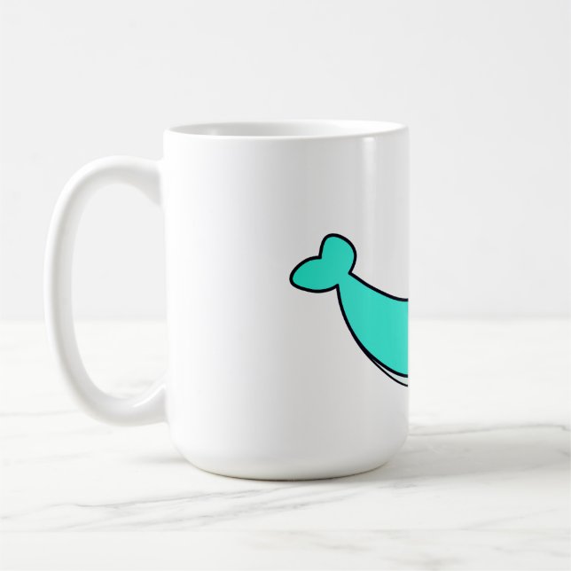 Whale, Sea, Water Coffee Mug (Left)