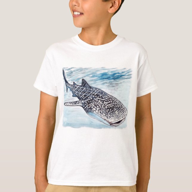 Whale Shark Artwork Kids' T-shirt (Front)