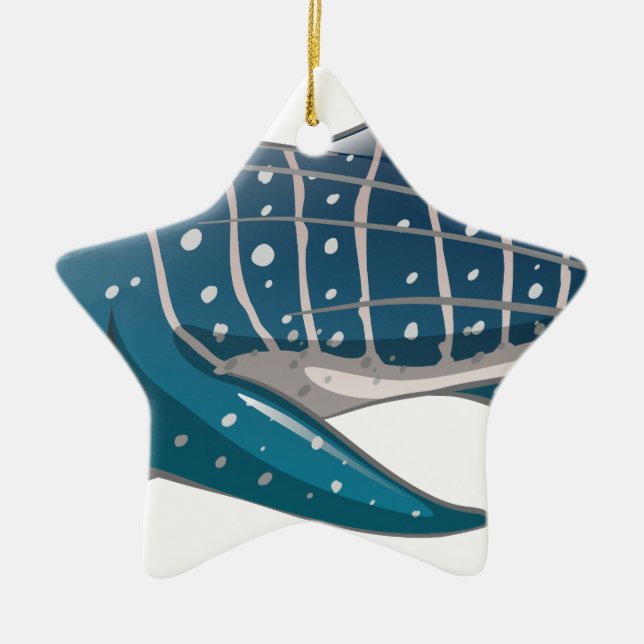 Whale shark ceramic tree decoration (Front)