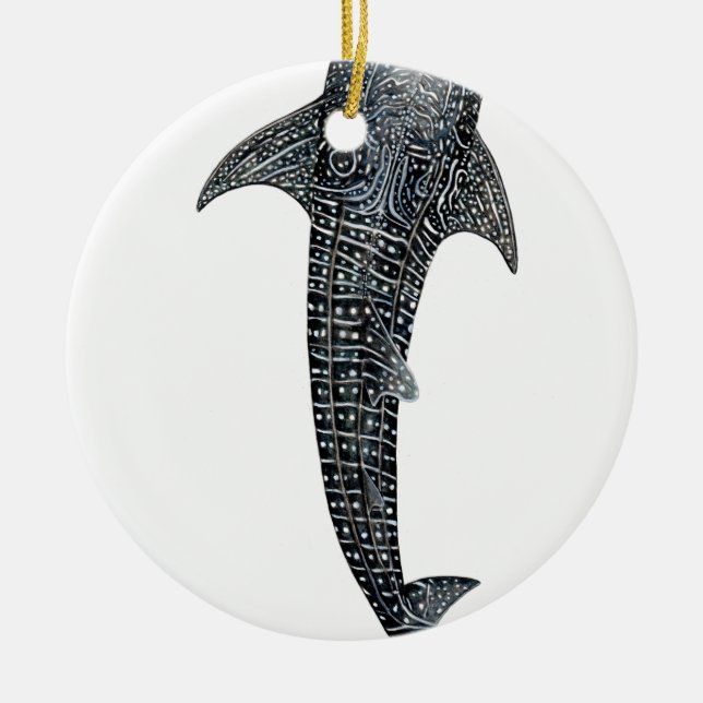 Whale shark ceramic tree decoration (Front)