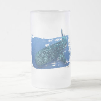 Whale Shark in the deep frosted beer mug