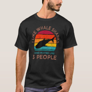 Whale Shark Lover Retro Largest Fish Colossal Sea  T-Shirt