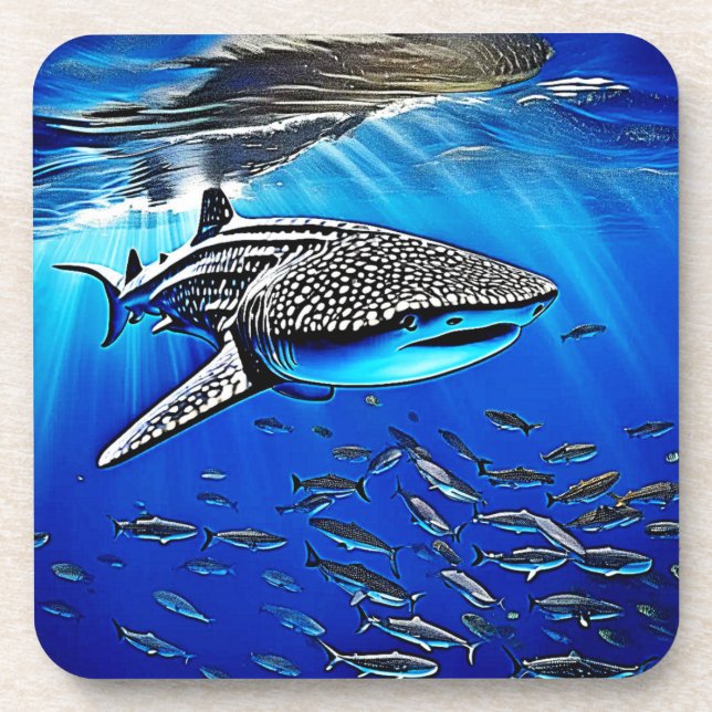 Whale Shark Majesty Design Coaster (Front)