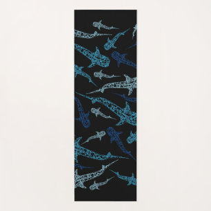 Whale shark patterned yoga mat