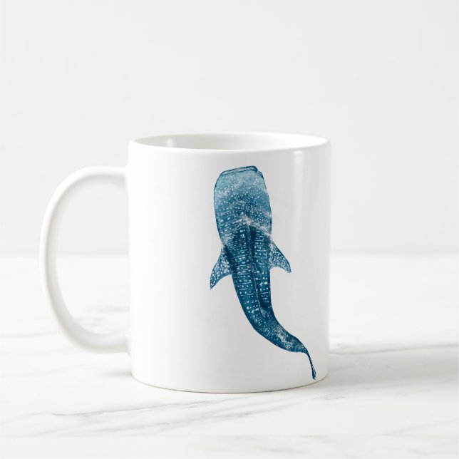 Whale Shark Surfacing Coffee Mug (Left)