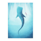 Whale Shark Vintage Poster