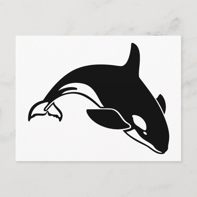 Whale Silhouette Postcard (Front)